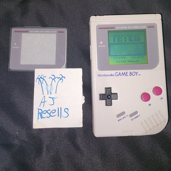 Game Boy Handheld System with TETRIS Game & extra screen - Gray Nintendo